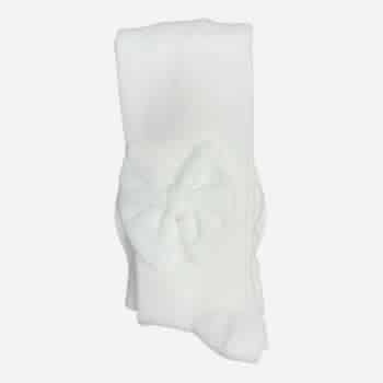 Meia Pata - Kousenbroek Wit Met Grote Strik