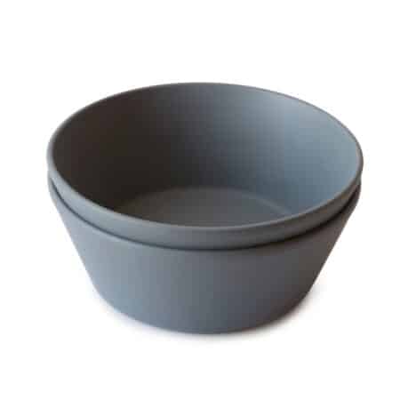 Mushie - Bowls Round - Smoke (2 Pcs)