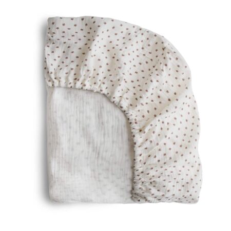 Mushie - Crib Sheet - Medium - Bloom
