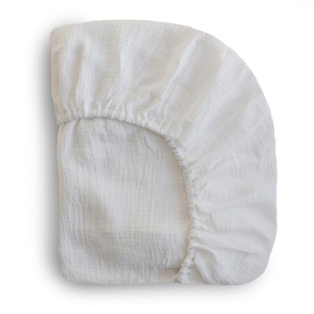 Mushie - Crib Sheet - Small - White