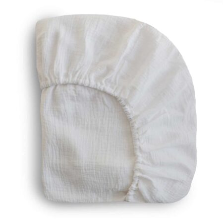 Mushie - Crib Sheet - Small - White