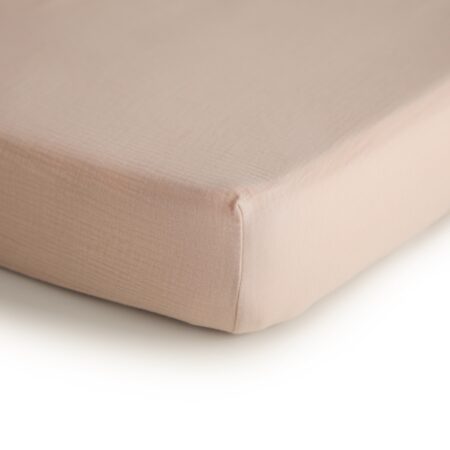 Mushie - Crib Sheet - Medium - Blush