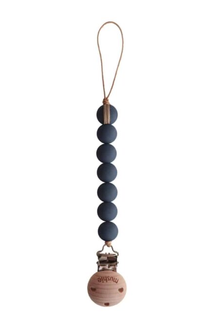 Mushie - Pacifier Clip Halo - Iron