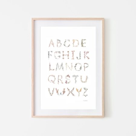 Mushie - Poster Large - Alphabet International