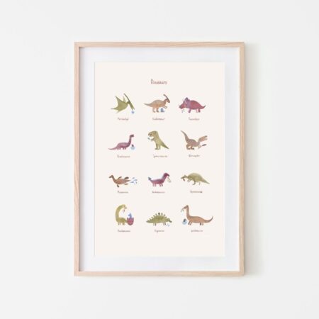 Mushie - Poster Medium - Dinosaurs