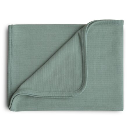 Mushie - Ribbed Baby Blanket - Roman Green
