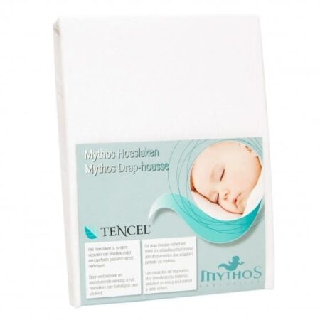 Mythos - Hoeslaken Mythos Tencel 70X140 Wit