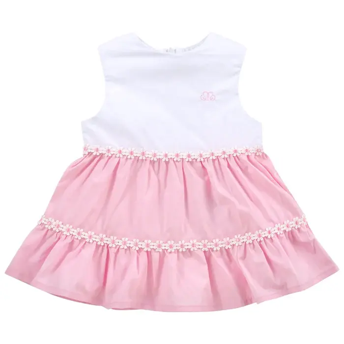 Natini - Kleedje Romanie Roze Wit