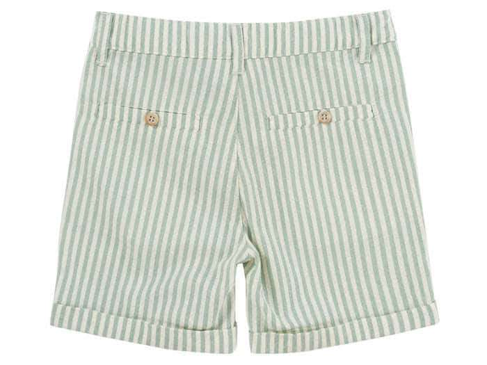 Natini - Short Leo met streepjes - Licht groen