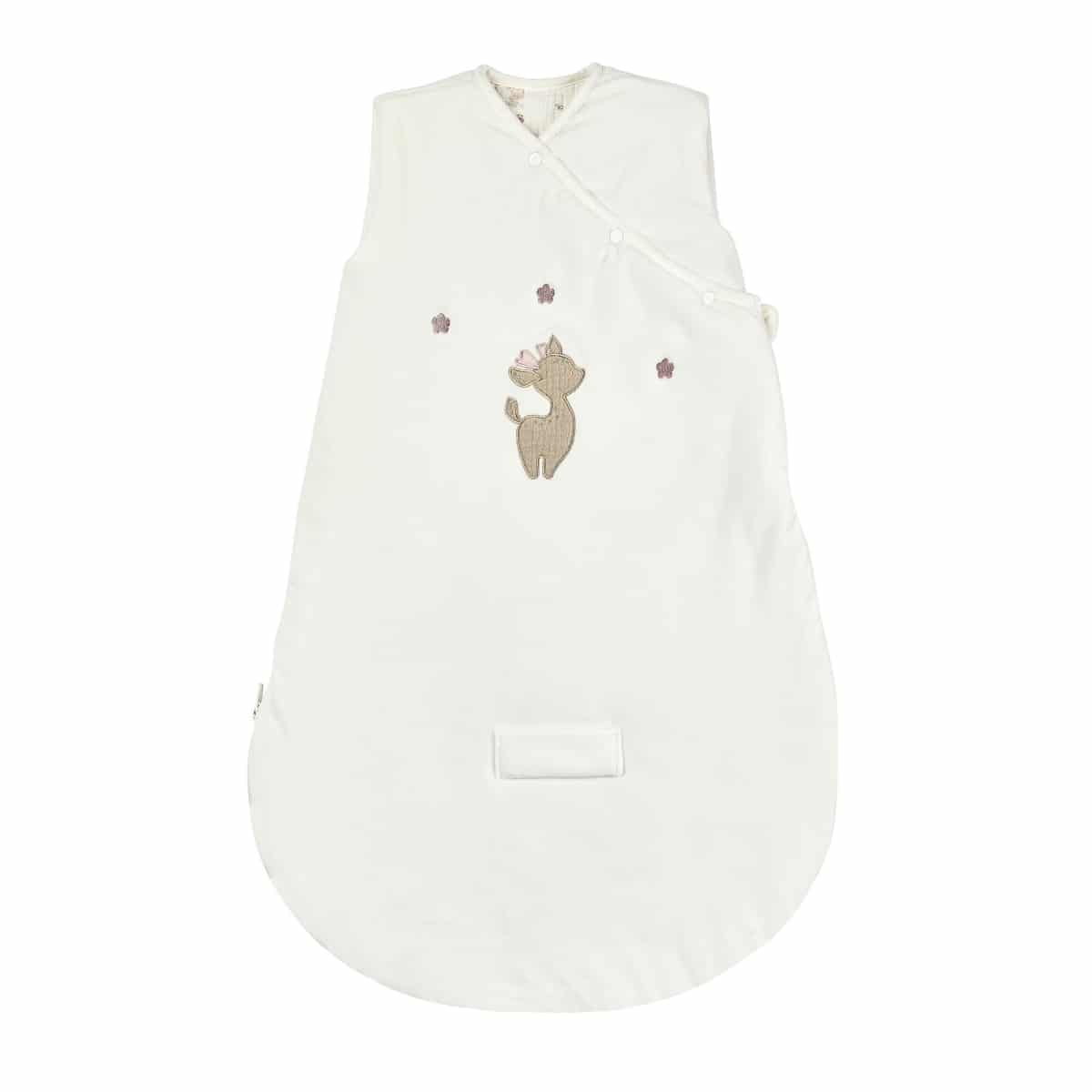 Nattou - Fanfan - Slaapzak Wit Velours 70 Cm Tog 2,5