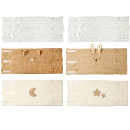 Nattou - Teddy - Bedbeschermers Set Van 6 Stucks