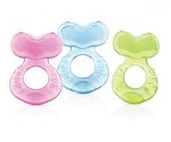 Nuby - Visvormige siliconen bijtring met borsteltjes - 3m+