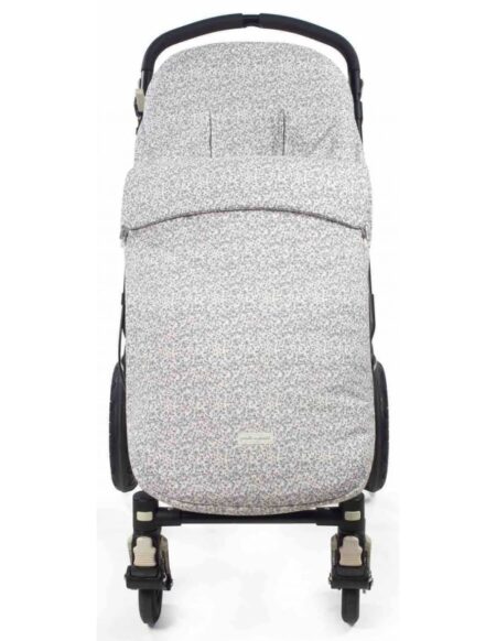 Pasito a Pasito - Footmuff Flower Mellow Grey Knitwear (Fm)