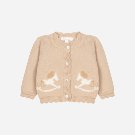 Patachou - Cardigan schommelpaard - Beige