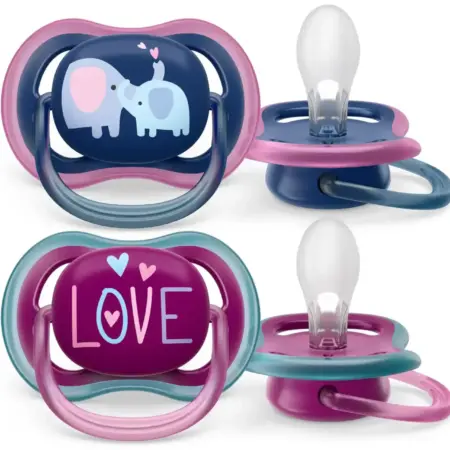 Philips-Avent - Fopspeen +18M Ultra Air Olifant/Love