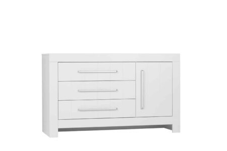 Pinio - Calmo'24 - 3-drawer + 1 door chest - White
