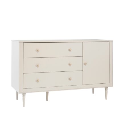 Pinio - Petite - 3-drawer + 1-door chest - Champagne