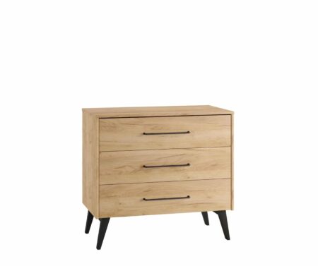 Pinio - Retro - 3-drawer chest - Oak