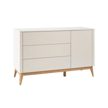 Pinio - Seth - 3-drawer + 1-door chest - Champagne