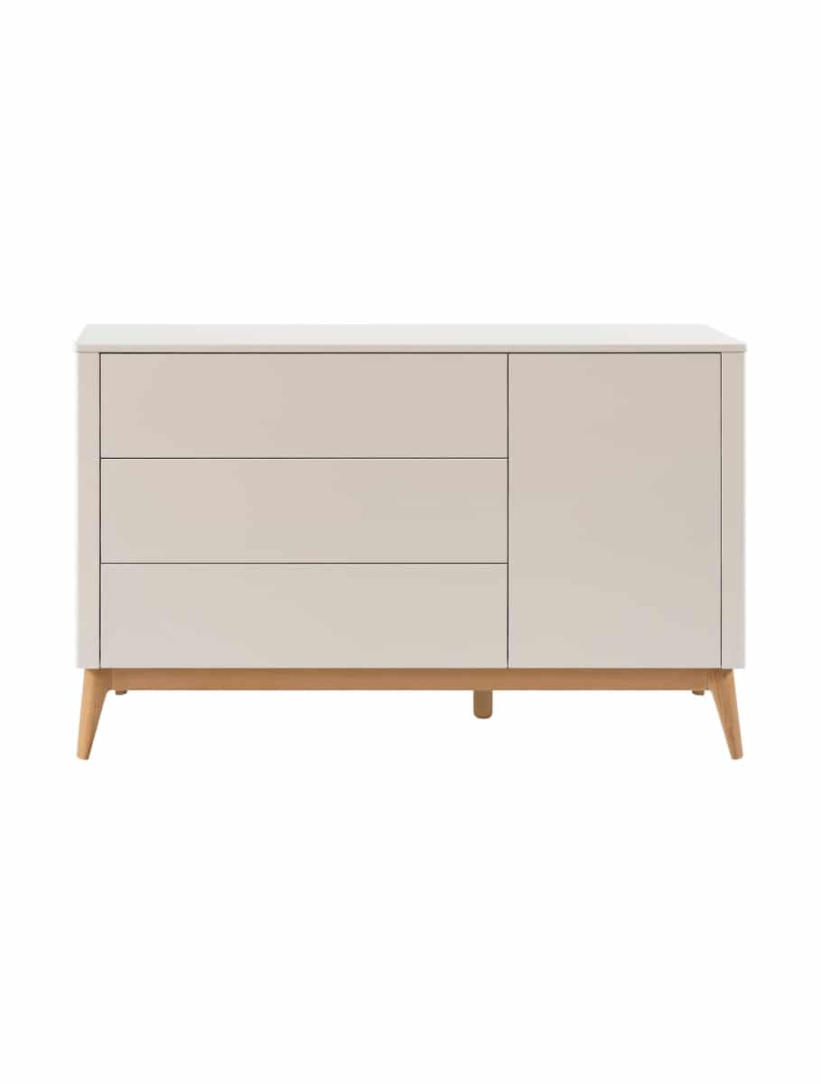 Pinio - Seth - 3-drawer + 1-door chest - Champagne