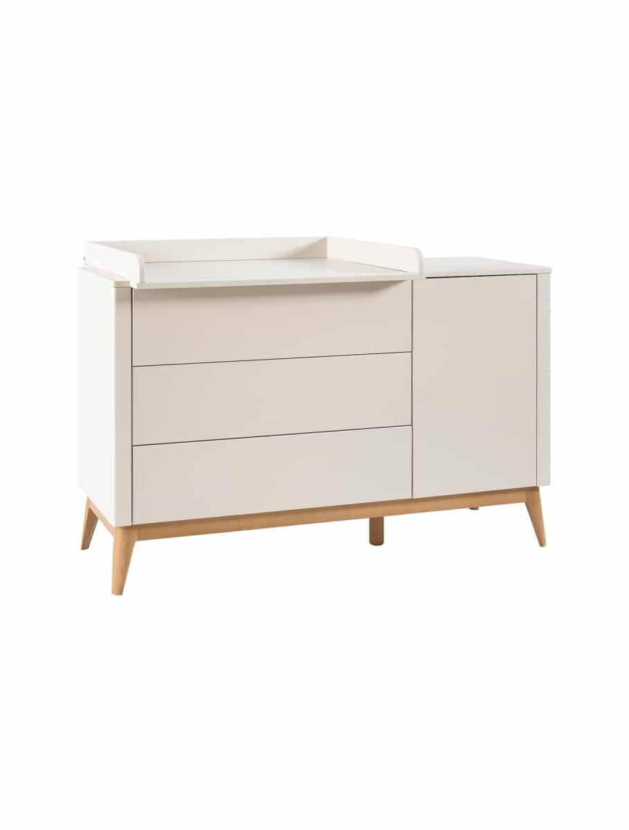 Pinio - Seth - 3-drawer + 1-door chest - Champagne