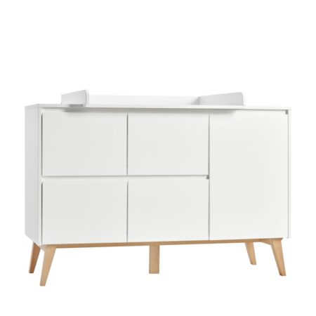 Pinio - Swing - 4-drawer + 1-door chest - White