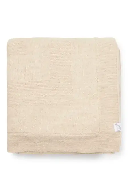 Poetree Kids - Aspen Wolmix Wiegdeken gevoerd Camel 90x100cm