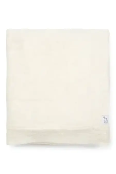 Poetree Kids - Aspen Wolmix Wiegdeken gevoerd Off White 90x100cm
