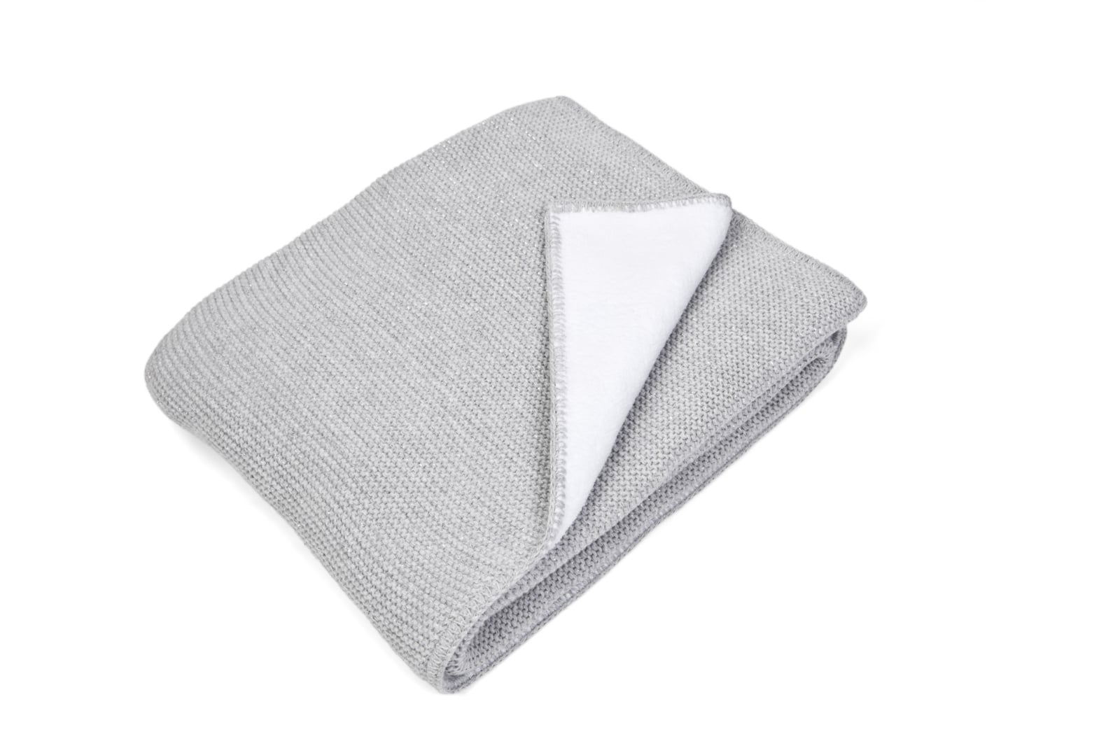 Poetree Kids - Baby Bed Blanket Antibes Grey Melange Sparkles (100x135cm)