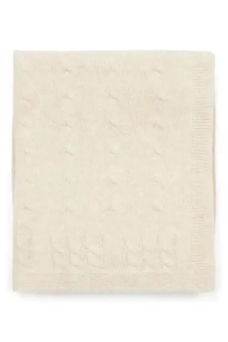 Poetree Kids - Chamonix Wolmix wiegdeken - Sand