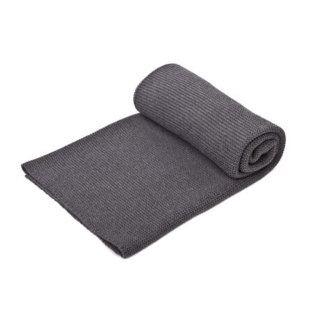 Poetree Kids - Gebreide deken 100% Katoen - Dark Grey Melange