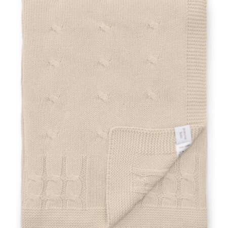 Poetree Kids - Gebreide deken 100% Katoen Marbella - Beige