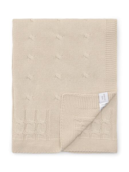 Poetree Kids - Gebreide deken 100% Katoen Marbella - Beige