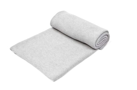 Poetree Kids - Gebreide ledikant - Light Grey Melange (100x135cm)