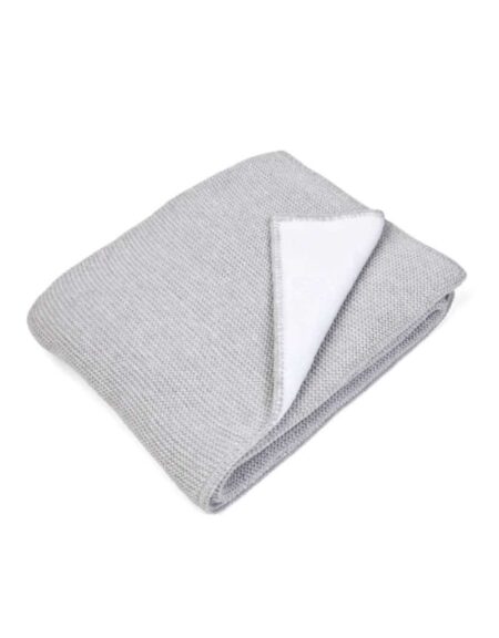 Poetree Kids - Gevoerde deken Antibes Light Grey Melange (100x135cm)