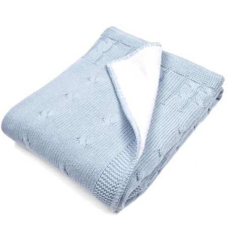 Poetree Kids - Gevoerde deken Chamonix Blue (100x135cm)