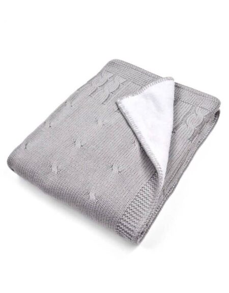 Poetree Kids - Gevoerde deken Chamonix Grey (100x135cm)