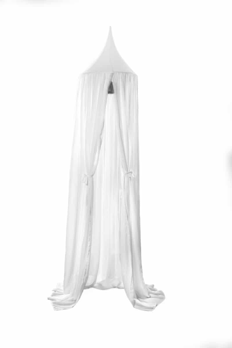 Poetree Kids - Klamboe met grijze, camel of oud roze kwasten (245cm hoog)