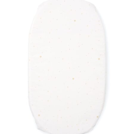 Poetree Kids - Poplin Hoeslaken voor wieg 35x75x5cm - Etoile Sand