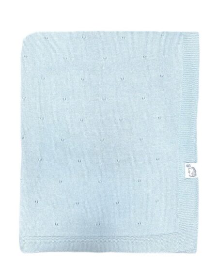 Poetree Kids - Saint Tropez Wiegdeken 100& Katoen - Blue
