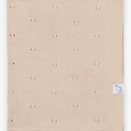 Poetree Kids - Saint Tropez Wiegdeken 100& Katoen - Camel