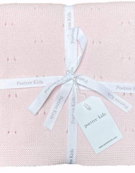 Poetree Kids - Saint Tropez Wiegdeken 100% Katoen - Poudre