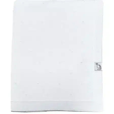 Poetree Kids - Saint Tropez Wiegdeken 100% Katoen - White