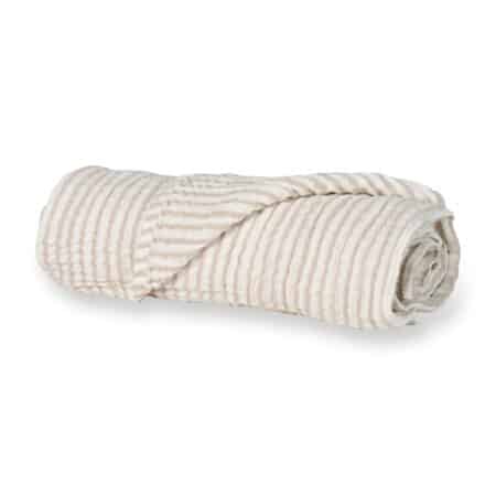 Quax - Natural - Blanket/Towel Xl- Stripes