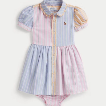 Ralph Lauren - Gestreepte fun overhemdjurk en bloomer