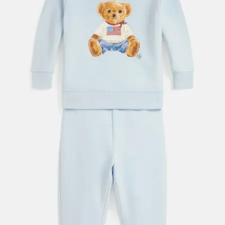 Ralph Lauren - Polo Bear Fleece Sweatshirt & Pant Set Blue