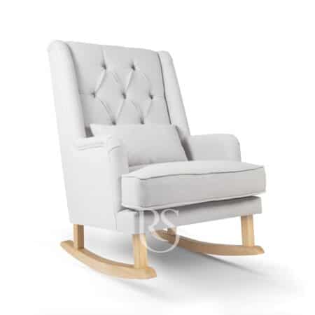 Rocking Seats - Royal Rocker - silver grey, natural legs