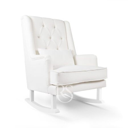 Rocking Seats - Schommelstoel Royal Rocker Snow White. White Legs