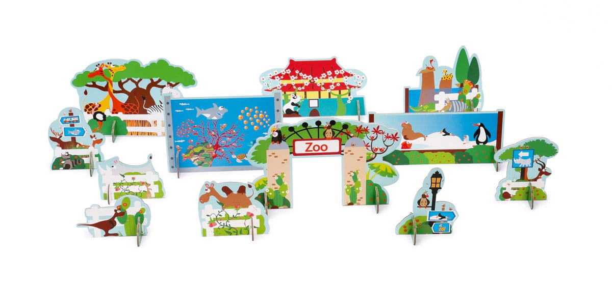 Scratch - Mix+Play: HET LEVEN IN DE DIERENTUIN, in karton, in doos 24x21x6.5cm, 3+
