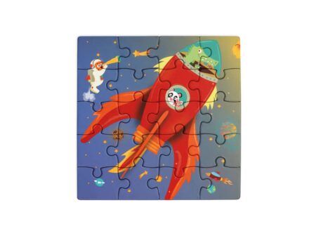 Scratch - Puzzel Magnetisch: MAGNETISCH PUZZELBOEK TO GO - RUIMTE 18x18x1.5cm (gesloten), 54x18x0.5cm (open), met 2 magnetische puzzels van 20 stuks, 3+